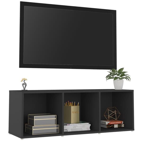 vidaXL tv-skab 107x35x37 cm spånplade grå