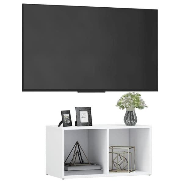 vidaXL TV-benk hvit 72x35x36,5 cm sponplate