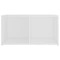 Miniatyrbilde 5 av 10: vidaXL TV-benk hvit 72x35x36,5 cm sponplate