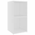 Miniatyrbilde 7 av 10: vidaXL TV-benk hvit 72x35x36,5 cm sponplate