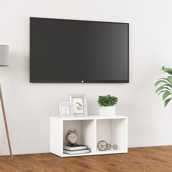 vidaXL TV-benk hvit 72x35x36,5 cm sponplate