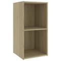 Miniatyrbilde 7 av 10: vidaXL TV-benk sonoma eik 72x35x36,5 cm sponplate