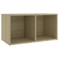 Miniatyrbilde 1 av 10: vidaXL TV-benk sonoma eik 72x35x36,5 cm sponplate