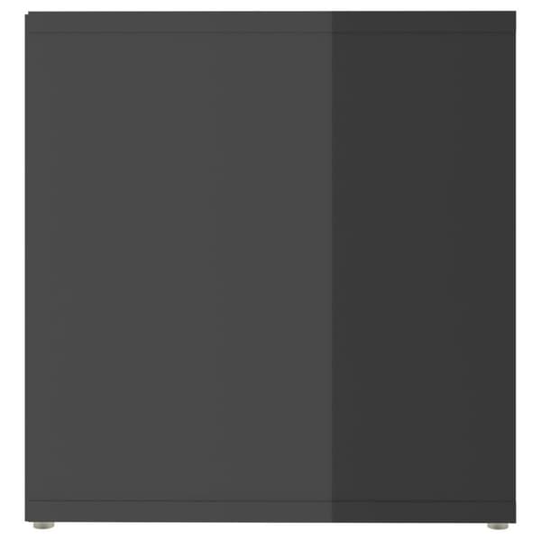 vidaXL TV-skåp 2 st grå högglans 72x35x36,5 cm spånskiva