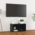 Miniatyrbilde 10 av 10: vidaXL TV-benk høyglans grå 72x35x36,5 cm sponplate