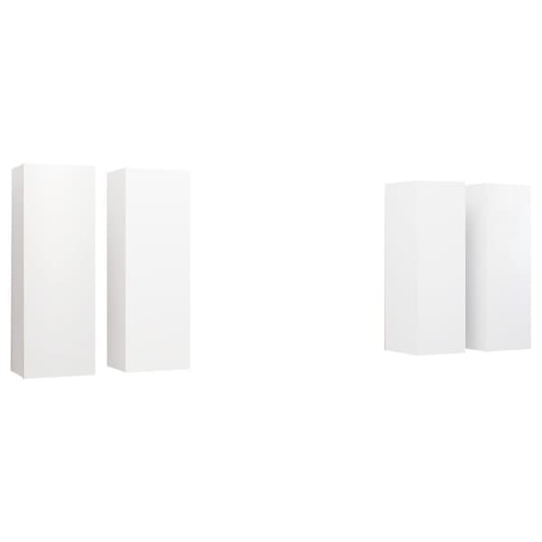 vidaXL tv-skabe 4 stk. 30,5x30x90 cm spånplade hvid