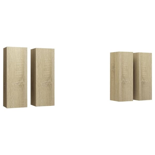 vidaXL TV-tasot 4 kpl Sonoma-tammi 30,5x30x90 cm lastulevy