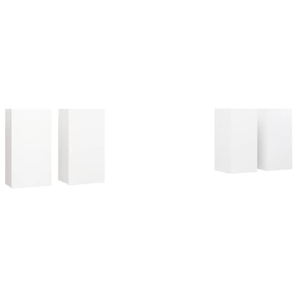 vidaXL tv-skabe 4 stk. 30,5x30x60 cm spånplade hvid