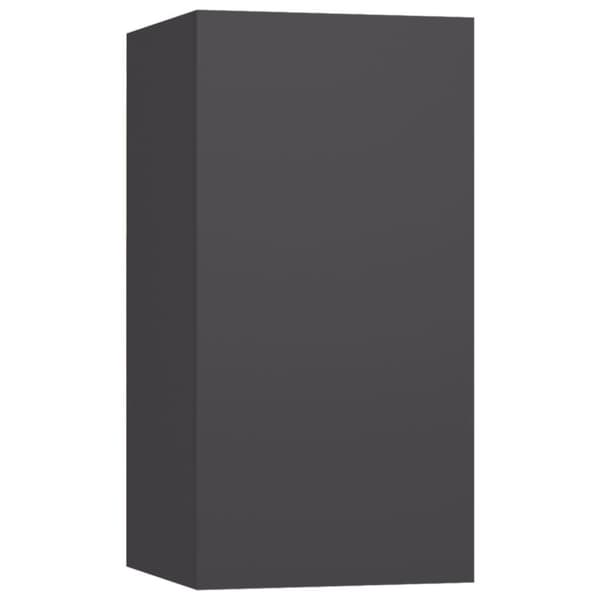 vidaXL TV-skåp 7 delar grå 30,5x30x60 cm spånskiva