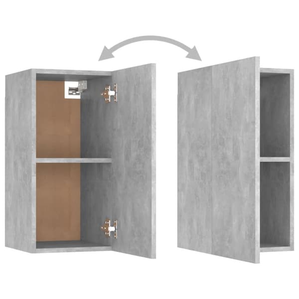 vidaXL TV-benker 7 stk betonggrå 30,5x30x60 cm sponplate