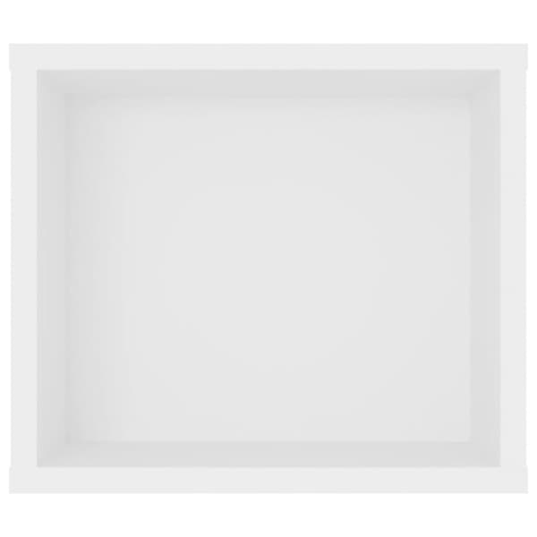 vidaXL Hengende TV-benk hvit 100x30x26,5 cm konstruert tre