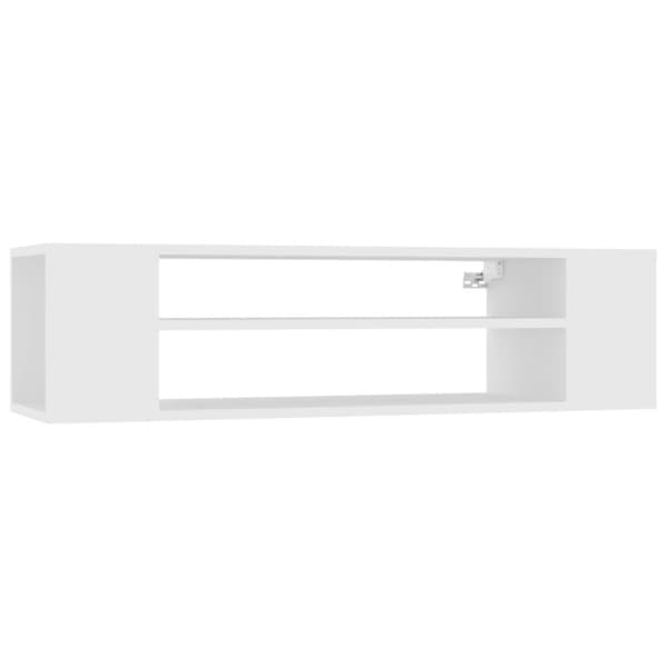 vidaXL Hengende TV-benk hvit 100x30x26,5 cm konstruert tre