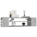 Miniatyrbilde 3 av 9: vidaXL Hengende TV-benk betonggrå 100x30x26,5 cm konstruert tre