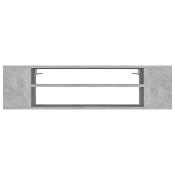 vidaXL Hengende TV-benk betonggrå 100x30x26,5 cm konstruert tre