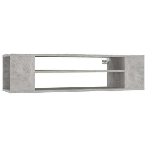 vidaXL Hengende TV-benk betonggrå 100x30x26,5 cm konstruert tre