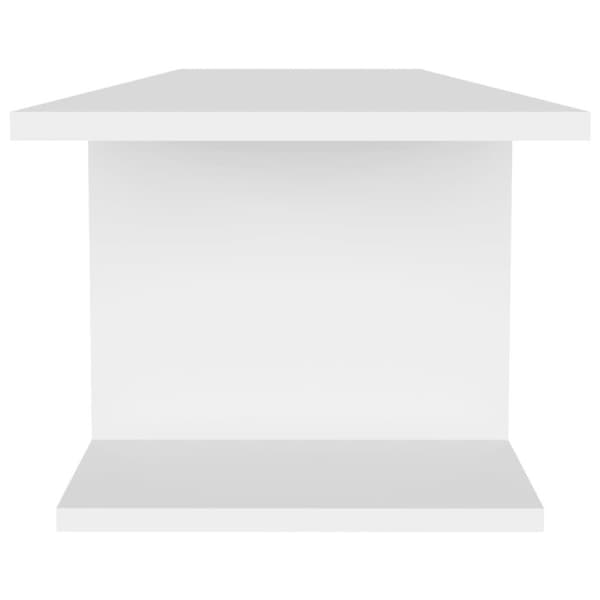 vidaXL Veggmontert TV-benk hvit 103x30x26,5 cm
