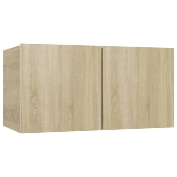 vidaXL væghængte tv-skabe 3 stk. 60x30x30 cm sonoma-eg