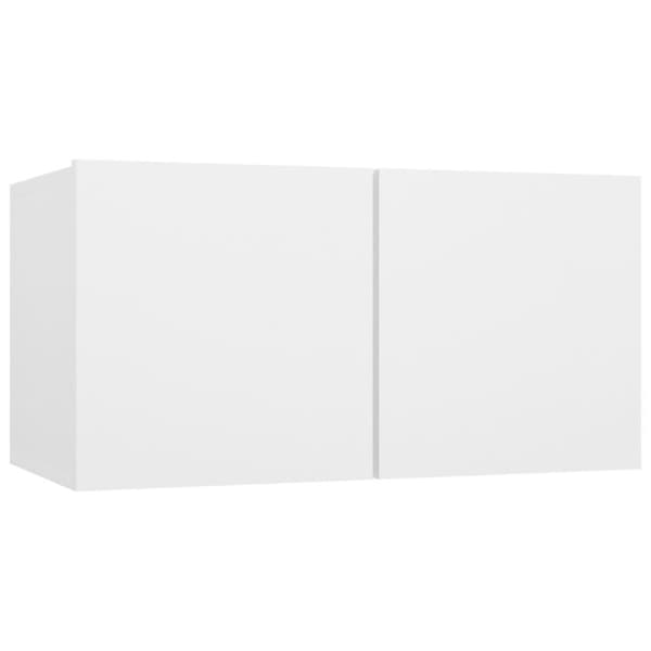 vidaXL Hengende TV-benker 3 stk hvit 60x30x30 cm