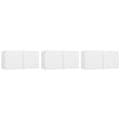 Miniatyrbilde 2 av 10: vidaXL Hengende TV-benker 3 stk hvit 60x30x30 cm