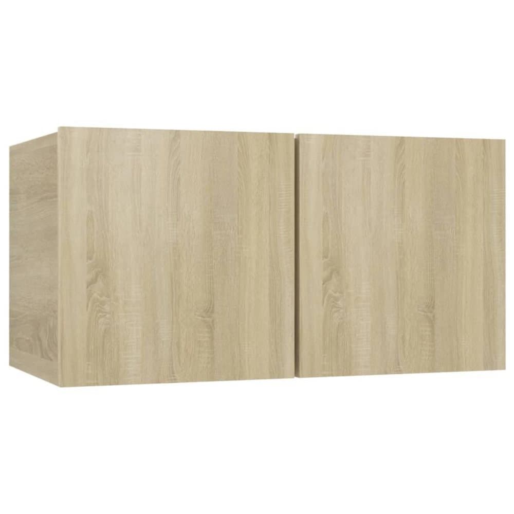 vidaXL Väggmonterat TV-skåp sonoma-ek 60x30x30 cm