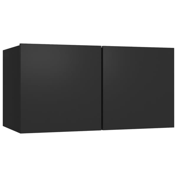 vidaXL 10-osainen TV-kaappisarja musta lastulevy