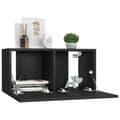 Miniatyrbillede 3 af 10: vidaXL væghængt tv-skab 60x30x30 cm sort