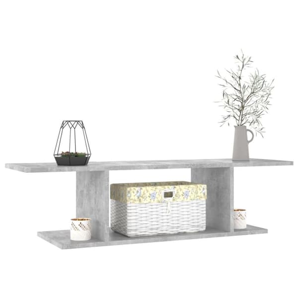 vidaXL væghængt tv-skab 103x30x26,5 cm betongrå