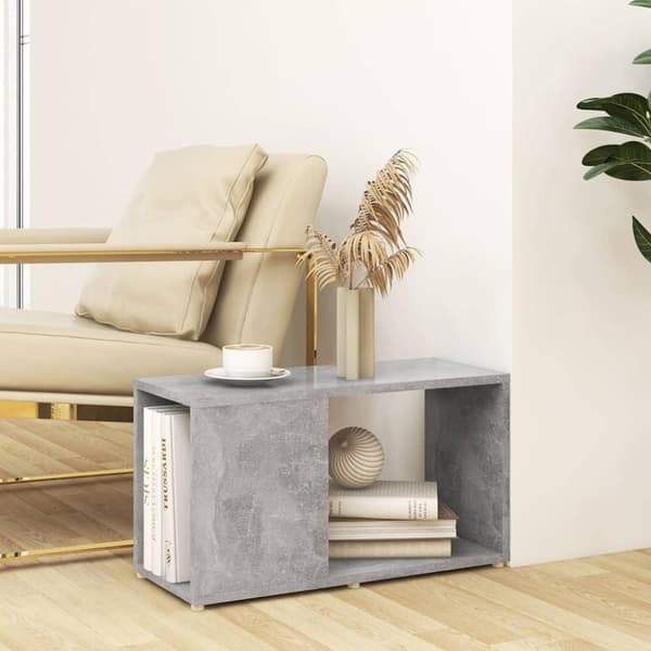 vidaXL TV-bänk betonggrå 60x24x32 cm spånskiva