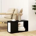 Miniatyrbilde 3 av 9: vidaXL TV-benk svart 60x24x32 cm sponplate