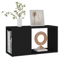 Miniatyrbilde 4 av 9: vidaXL TV-benk svart 60x24x32 cm sponplate