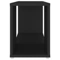 Miniatyrbilde 6 av 9: vidaXL TV-benk svart 60x24x32 cm sponplate