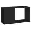 Miniatyrbilde 1 av 9: vidaXL TV-benk svart 60x24x32 cm sponplate