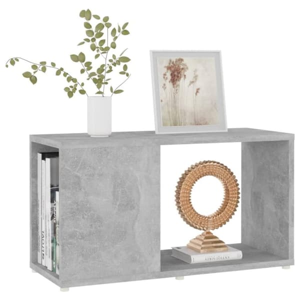 vidaXL TV-taso betoninharmaa 60x24x32 cm lastulevy