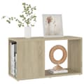 Miniatyrbillede 4 af 9: vidaXL tv-skab 60x24x32 cm spånplade sonoma-eg