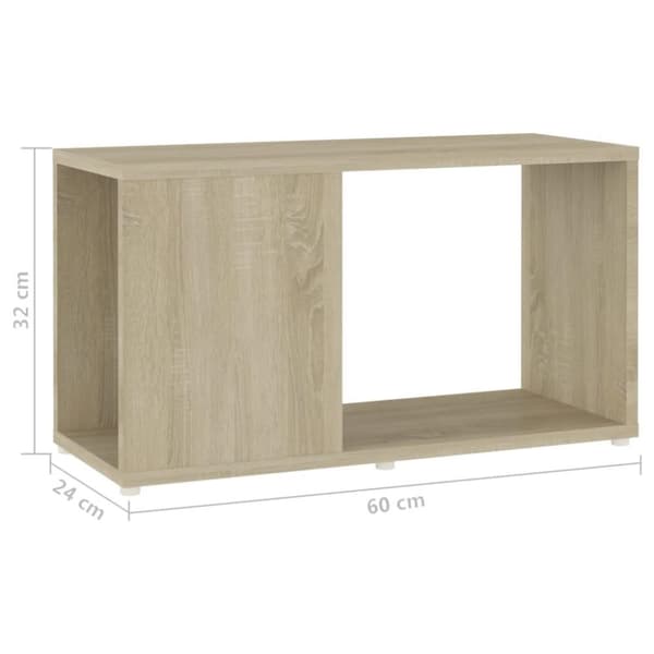vidaXL tv-skab 60x24x32 cm spånplade sonoma-eg