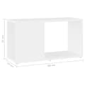 Miniatyrbillede 7 af 9: vidaXL tv-skab 60x24x32 cm spånplade hvid