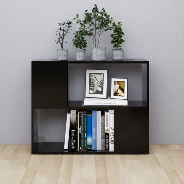 vidaXL TV-benk svart 80x24x63 cm sponplate