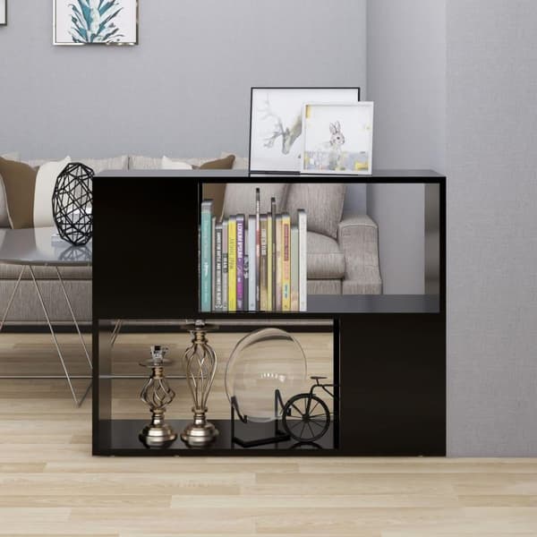 vidaXL TV-benk svart 80x24x63 cm sponplate