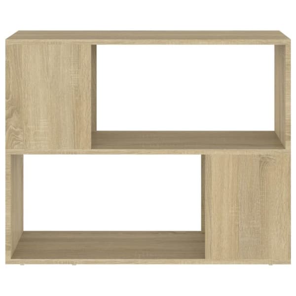 vidaXL TV-benk sonoma eik 80x24x63 cm konstruert tre
