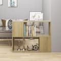 Miniatyrbilde 9 av 9: vidaXL TV-benk sonoma eik 80x24x63 cm konstruert tre