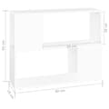 Miniatyrbillede 7 af 9: vidaXL tv-skab 80x24x63 cm spånplade hvid