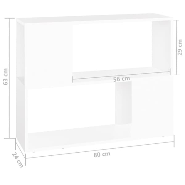 vidaXL tv-skab 80x24x63 cm spånplade hvid