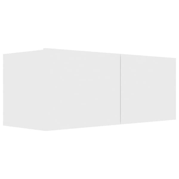 vidaXL TV-benker 4 stk hvit 80x30x30 cm sponplate