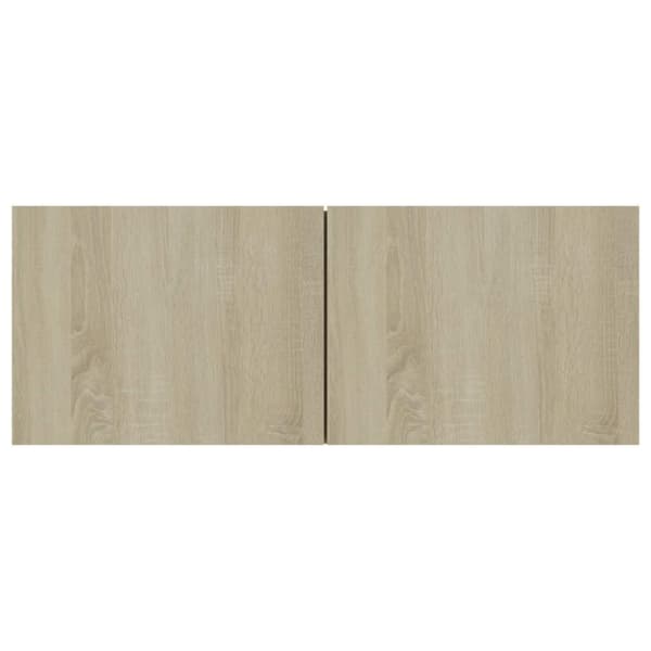 vidaXL TV-benksett 3 deler sonoma eik sponplate