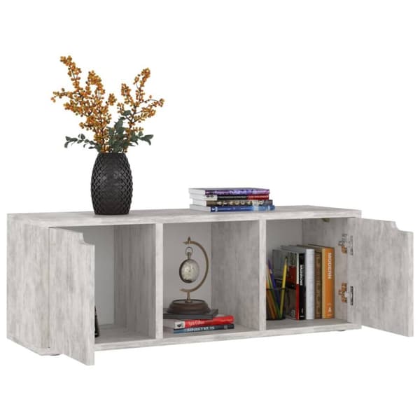 vidaXL TV-bänk betong 88,5x27,5x30,5 cm spånskiva