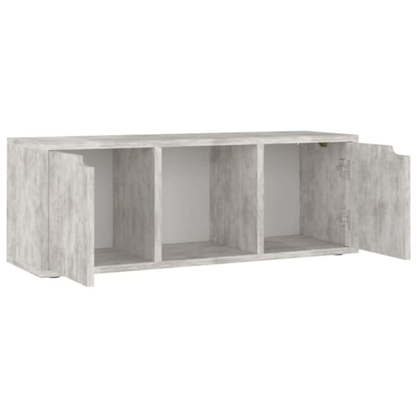 vidaXL TV-bänk betong 88,5x27,5x30,5 cm spånskiva