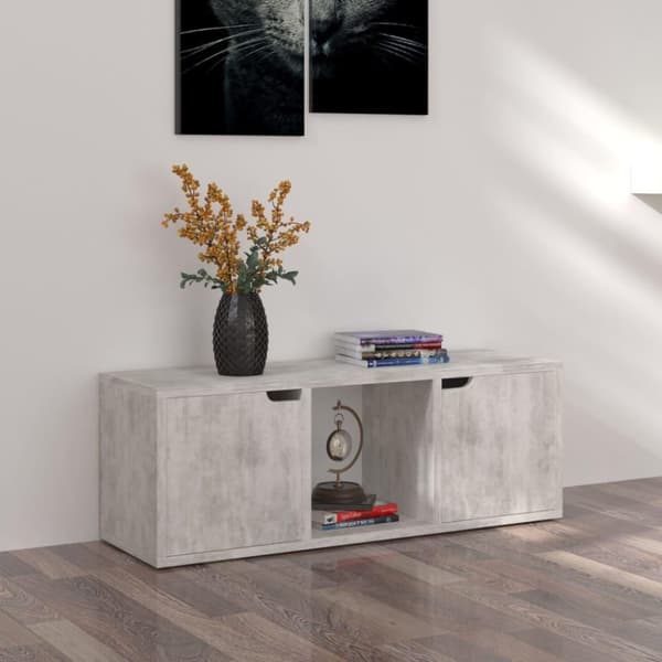 vidaXL TV-taso betoni 88,5x27,5x30,5 cm lastulevy