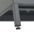 Miniatyrbilde 9 av 11: vidaXL TV-benk antrasitt 90x30x44 cm stål og glass