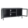 Miniatyrbillede 8 af 11: vidaXL tv-skab 105x35x52 cm stål og glas antracitgrå