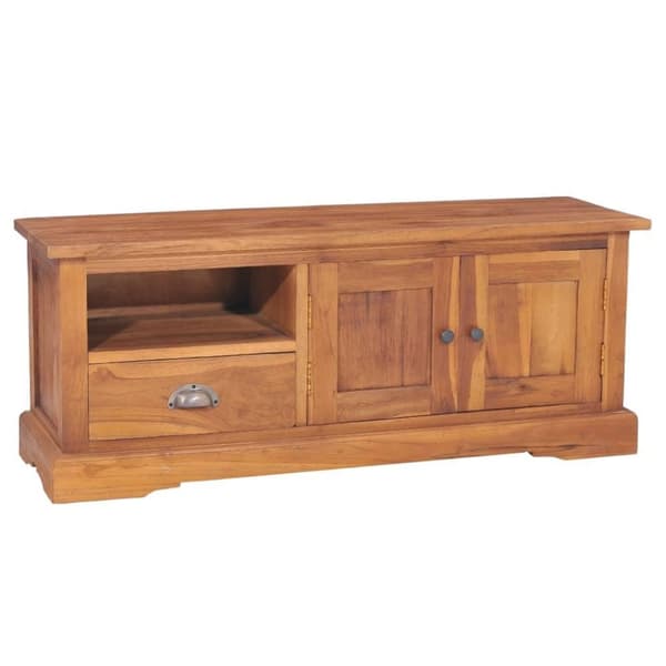 vidaXL TV-benk 100x30x40 cm heltre teak